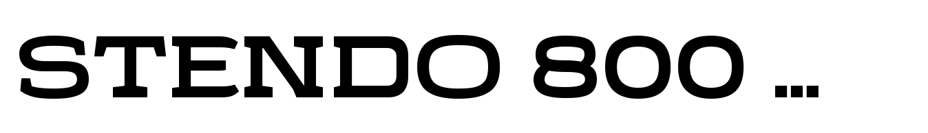 Stendo 800 Bold